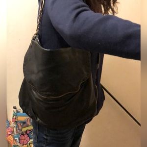 Black bag with gold zipper - pretty good condition